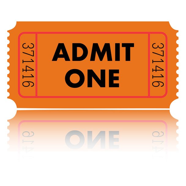 Admit One Ticket - Vector, Image