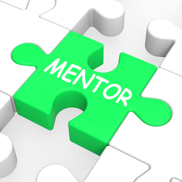 Mentor Puzzle muestra tutoría y mentores
 - Foto, Imagen