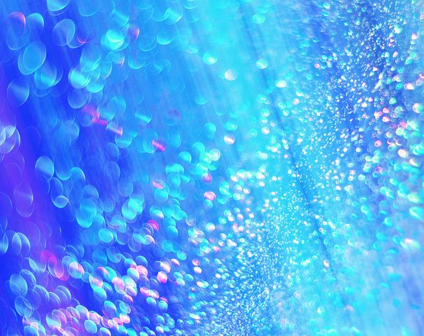 Fondo azul con brillantes gotas de agua
 - Foto, Imagen