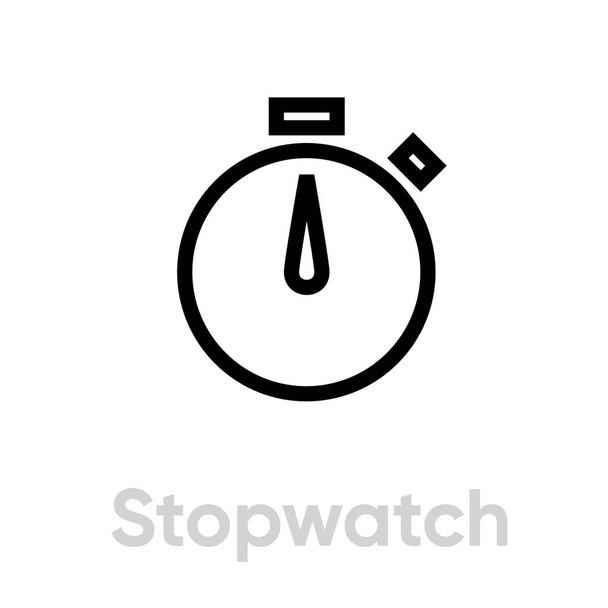 Stopwatch timer icon - Vektör, Görsel