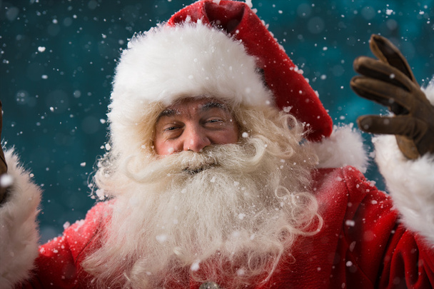Happy Santa Claus laughing - Fotoğraf, Görsel