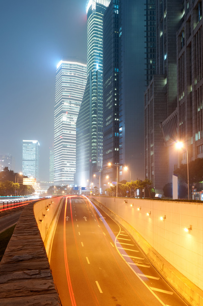 Shanghai Lujiazui Finans ve ticaret bölgesi modern şehir - Fotoğraf, Görsel