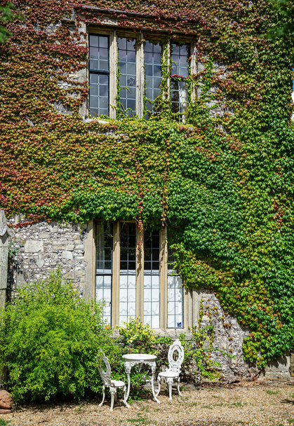 Casa de puertas adornadas, situado en el cierre cerca de la Catedral de Salisbury
. - Foto, Imagen