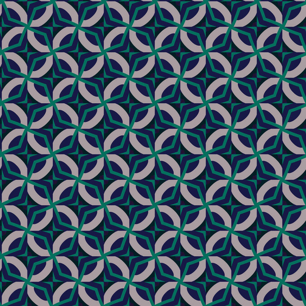 Seamless vector pattern in geometric ornamental style - Vetor, Imagem