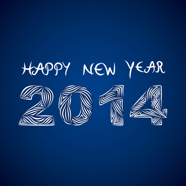 Happy new year 2014 greeting background vector - Vektor, kép