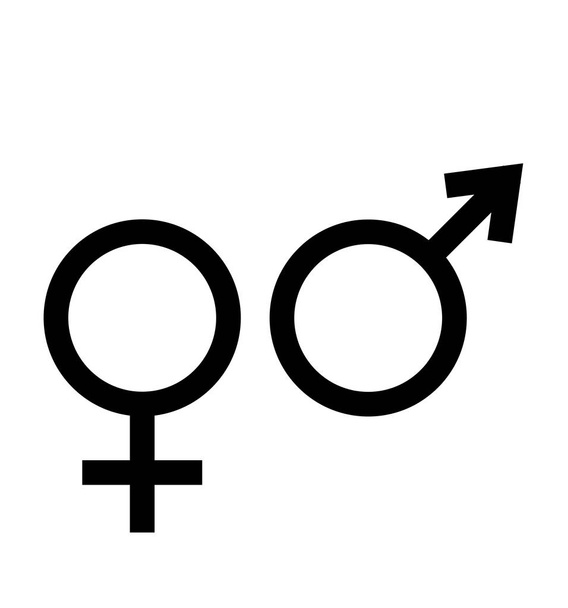 Σύμβολο εικονίδιο φύλου για γραφικό και web design απομονωμένο - Διάνυσμα, εικόνα