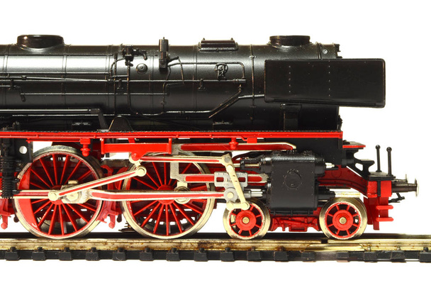 steam loco model isolated over white - Photo, Image