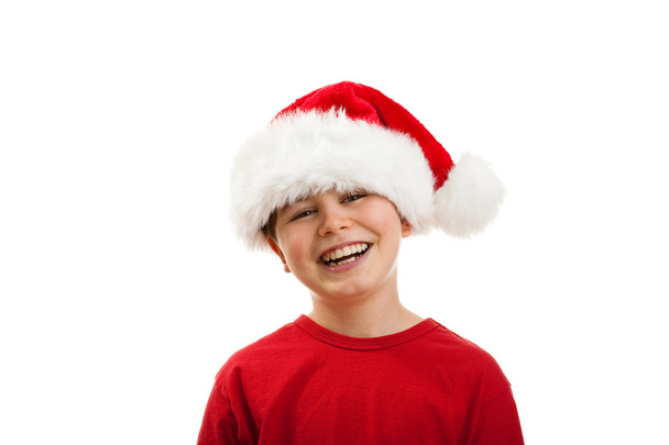 Boy with Santa Claus Hat - Фото, зображення
