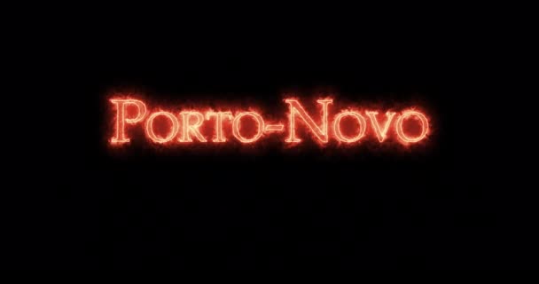 Porto-Novo, tűzzel írva. Hurok - Felvétel, videó