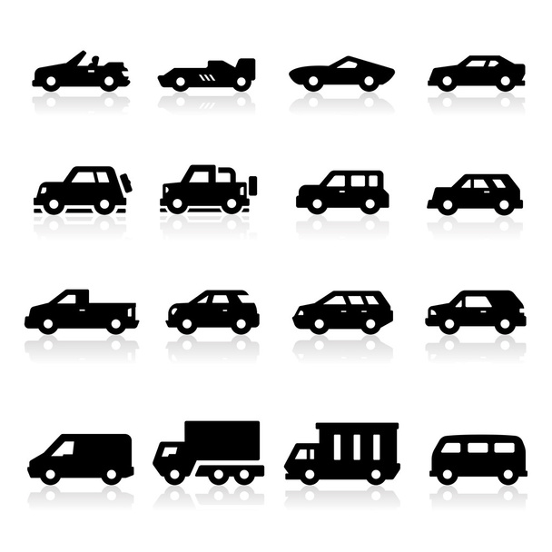 Cars Icons three - Vector, Image