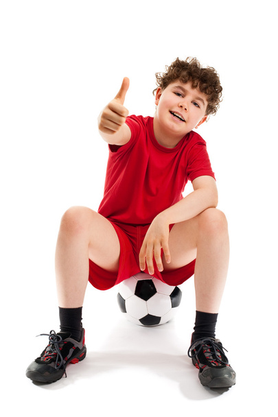 Young football player - Фото, изображение