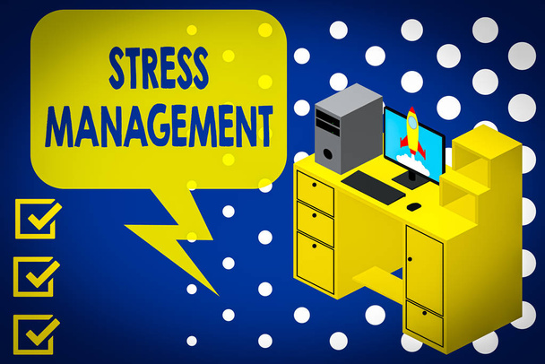 Kirjoitan muistiinpanoja stressinhallinnasta. Liiketoiminta käsite menetelmä rajoittaa stressiä ja sen vaikutuksia oppimalla tapoja Desktop station laatikot henkilökohtainen tietokone käynnistää raketti
 - Valokuva, kuva