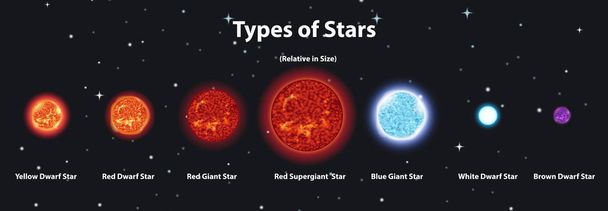 Диаграмма, показывающая различные планеты в Солнечной системе
 - Вектор,изображение