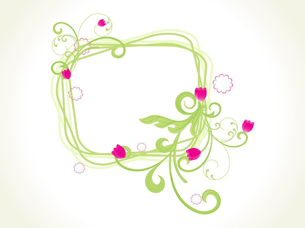 Cadre floral vectoriel motif naturel
 - Vecteur, image