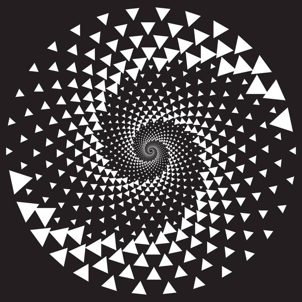 Motif de couleur en spirale vectorielle pointillée demi-teinte ou texture avec Trea
 - Vecteur, image