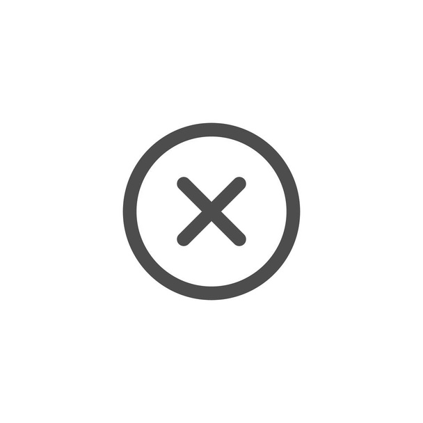Cancel, Close icons X sign, Delete, Remove, Exit, Undo icons for modern web-page design. - Фото, зображення