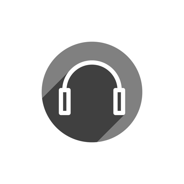 Icono de auriculares. Icono de auriculares inalámbricos para diseños de IU web y móvil perfectos
. - Foto, Imagen