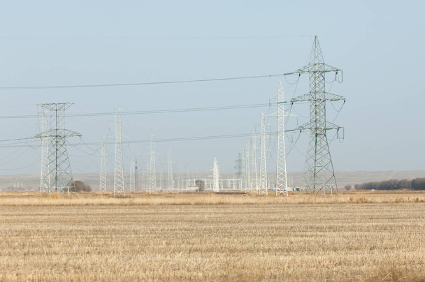 Energy pillars in  spring  - Photo, Image