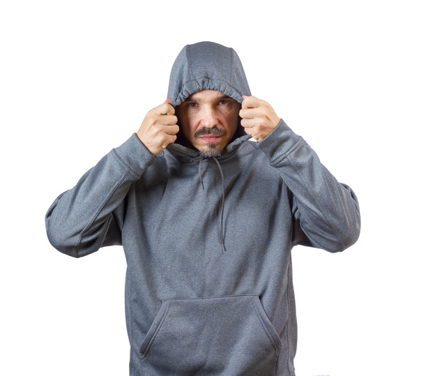 Adult man in hoody - Photo, Image