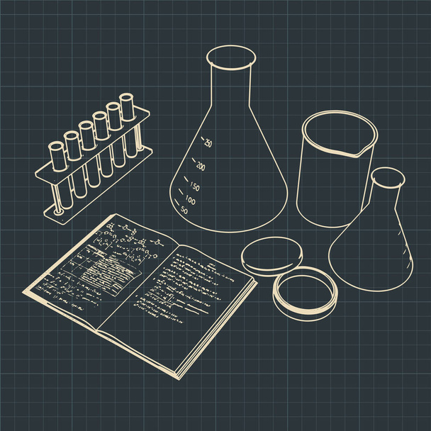Laboratory test equipment - Vector, Image