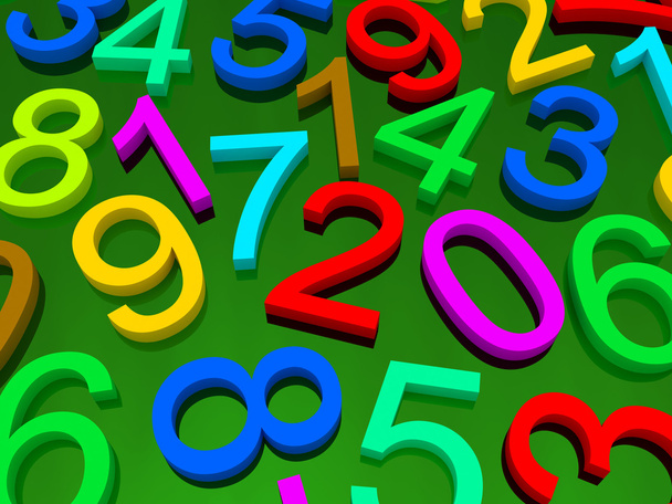 Background of numbers - Fotografie, Obrázek