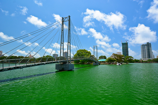 Puente sobre el lago - Foto, Imagen