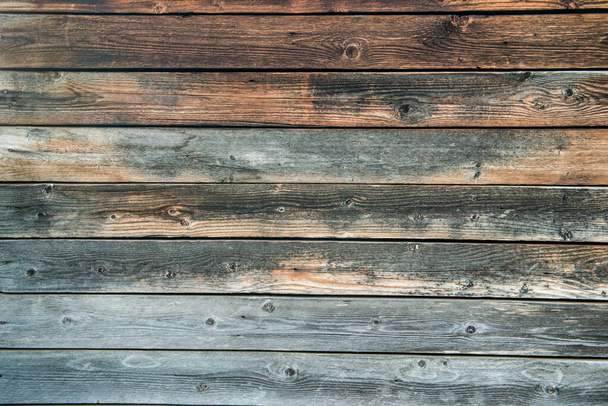 Oude verweerde houten planken. Vintage textuur achtergrond. - Foto, afbeelding