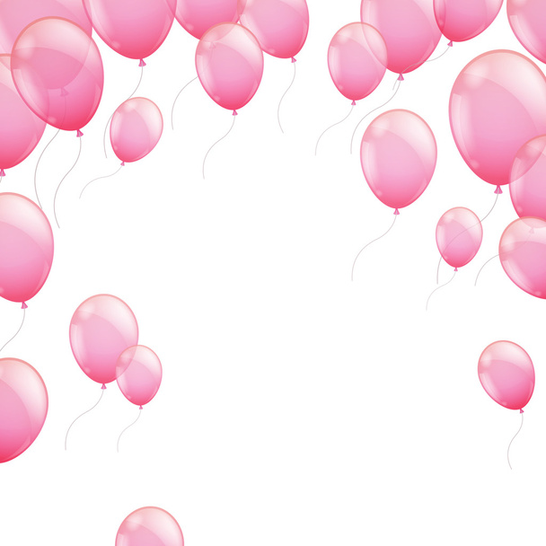 Pink balloons - Vektor, kép