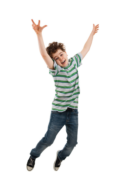 Boy jumping - Фото, изображение