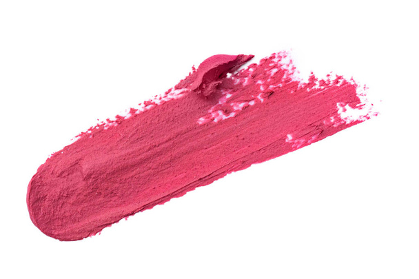 Ροζ επίχρισμα κραγιόν που απομονώνεται σε λευκό φόντο. Προϊόν μακιγιάζ - Φωτογραφία, εικόνα