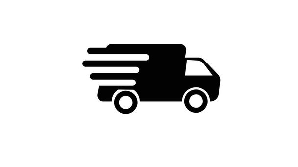 Icona del camion di consegna. Progettazione simbolo corsa concetto camion consegna
 - Foto, immagini