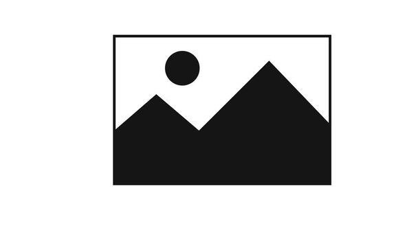 Ikona obrázku. Obrazovka. Jednoduché ploché logo obrázku na bílém pozadí - Fotografie, Obrázek