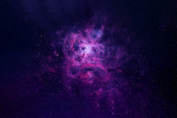 Hermosa nebulosa cósmica. Color púrpura. Textura de fondo. Elementos de esta imagen fueron proporcionados por la NASA
. - Foto, imagen