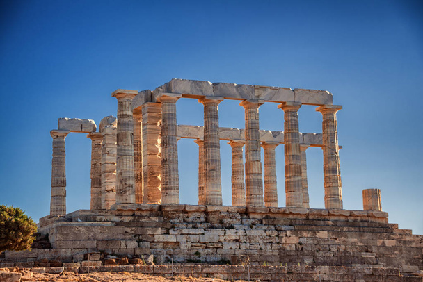 Poseidonův chrám v Cap Sounio, Řecko - Fotografie, Obrázek
