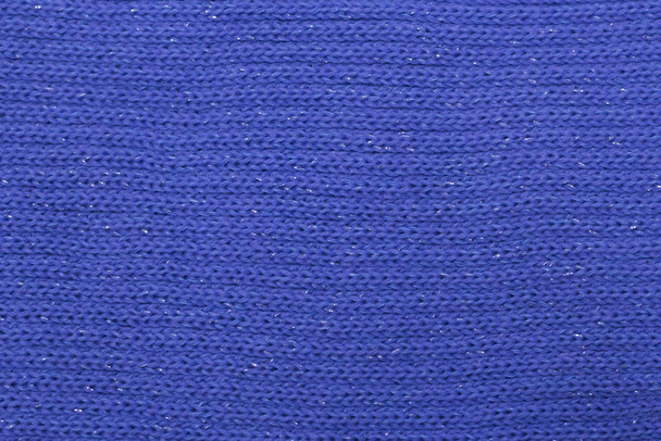 textura melange azul con lentejuelas tejido de punto como fondo
 - Foto, Imagen