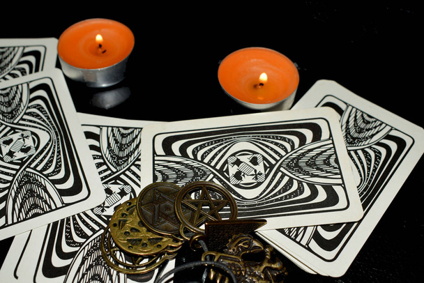 Christmas fortune telling with accessories for fortune telling - Fotoğraf, Görsel