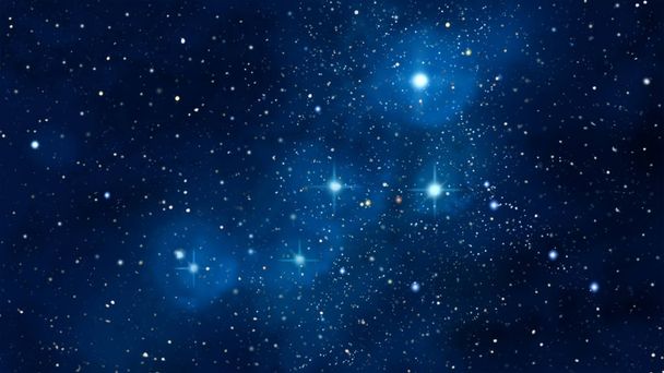 Cassiopeia Αστερισμός στο νυχτερινό ουρανό εικονογράφηση - Φωτογραφία, εικόνα