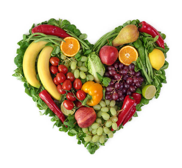 Heart of fruits - Photo, Image