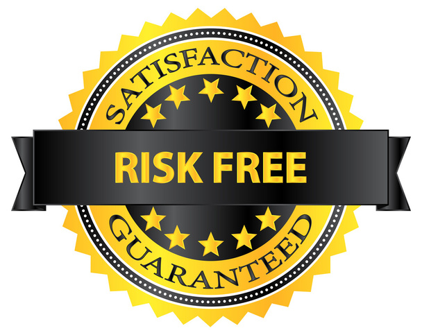 Risk Free Satisfaction Guaranteed Badge - Vector, Image