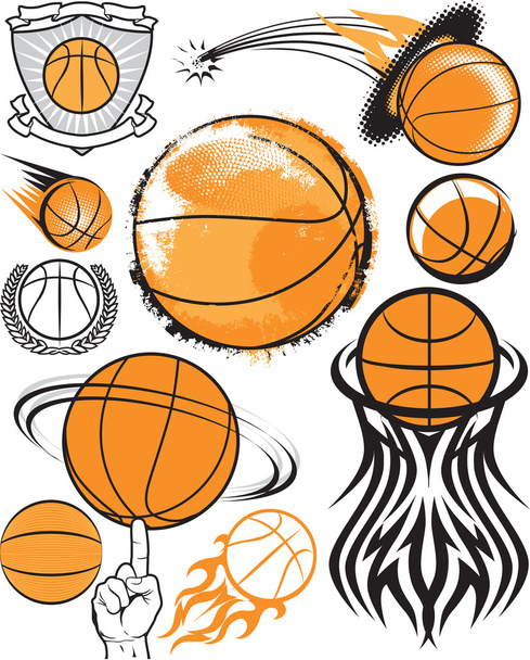 basketbalové kolekce - Vektor, obrázek