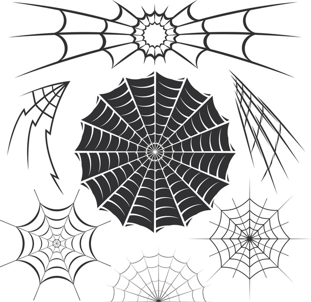 Spinnennetze - Vektor, Bild