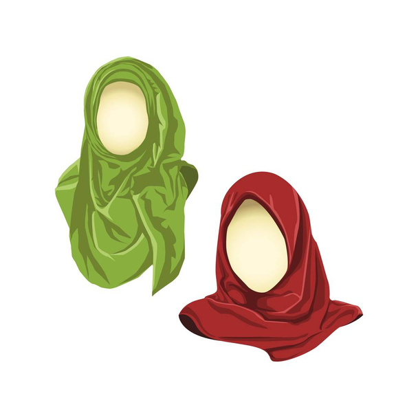 Хиджаб должен покрыть все тело, кроме лица и двух ладоней, не тонких, не прозрачных, не плотных, так что он показывает форму тела
. - Вектор,изображение