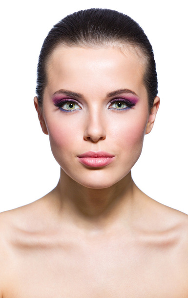Naked girl with bright pink makeup - Foto, immagini