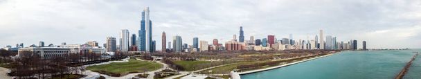 Drone view on the Chicago Skyline - Photo, Image