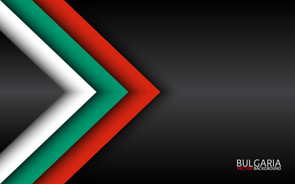 Moderni vektori päällekkäisiä nuolia Bulgarian värejä ja harmaa vapaata tilaa tekstin, päällekkäisiä paperiarkkeja ulkoasua Bulgarian lipun, Made in Bulgaria, abstrakti laajakuva tausta
 - Vektori, kuva
