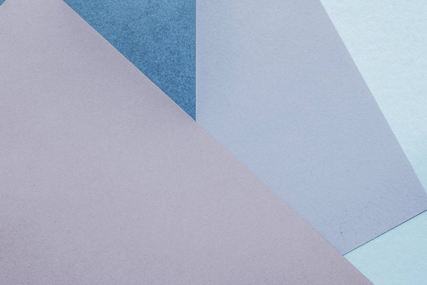 Fondo abstracto de textura de papel en blanco, papelería maqueta plana
 - Foto, Imagen