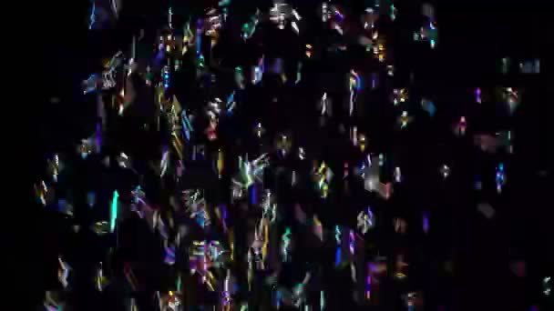 Many soap bubbles on black background. - Footage, Video
