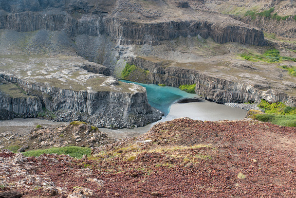 Зустріч двох річок Ісландії - Фото, зображення