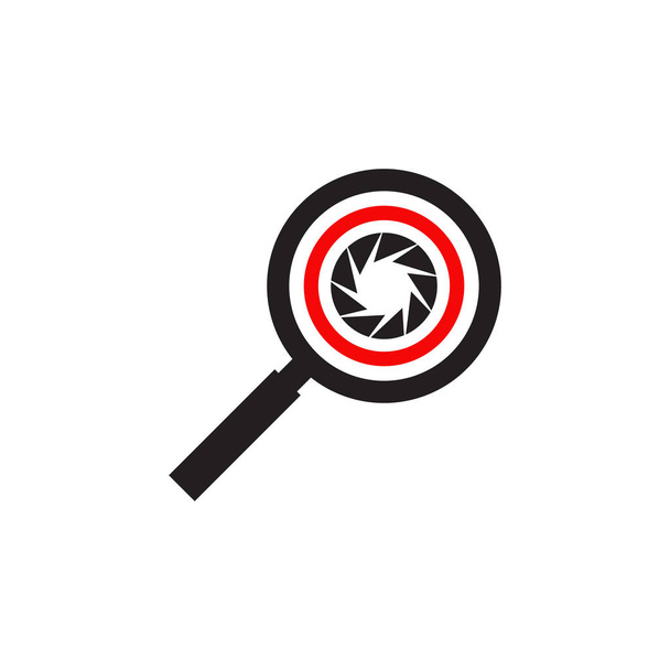 Search magnifying glass icon logo design vector template - Vector, Image