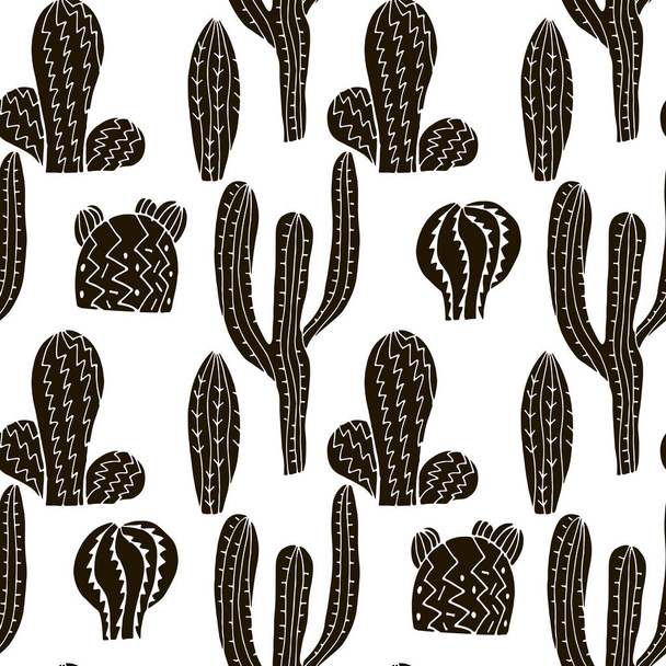 Cactus pattern - Вектор, зображення